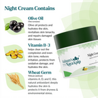 Kulsum's Kaya Kalp Night Cream For Skin Moisturization, Soothing & Collagen Boosting | Grocsy
