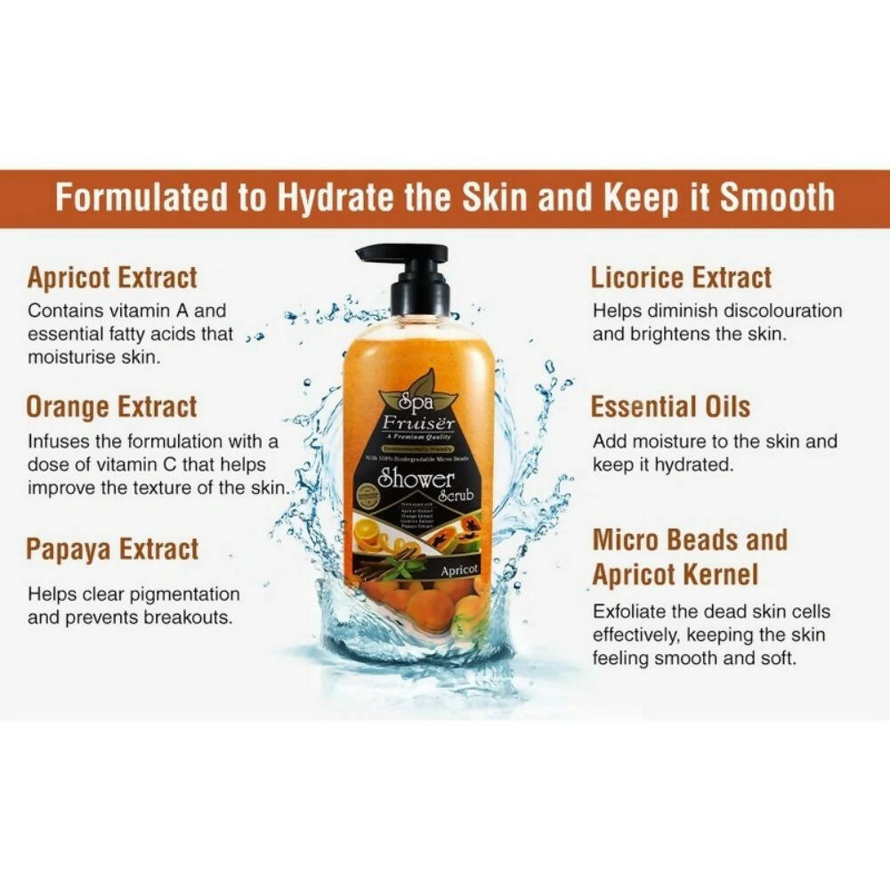 Fruiser Shower Scrub With Apricot | Grocsy