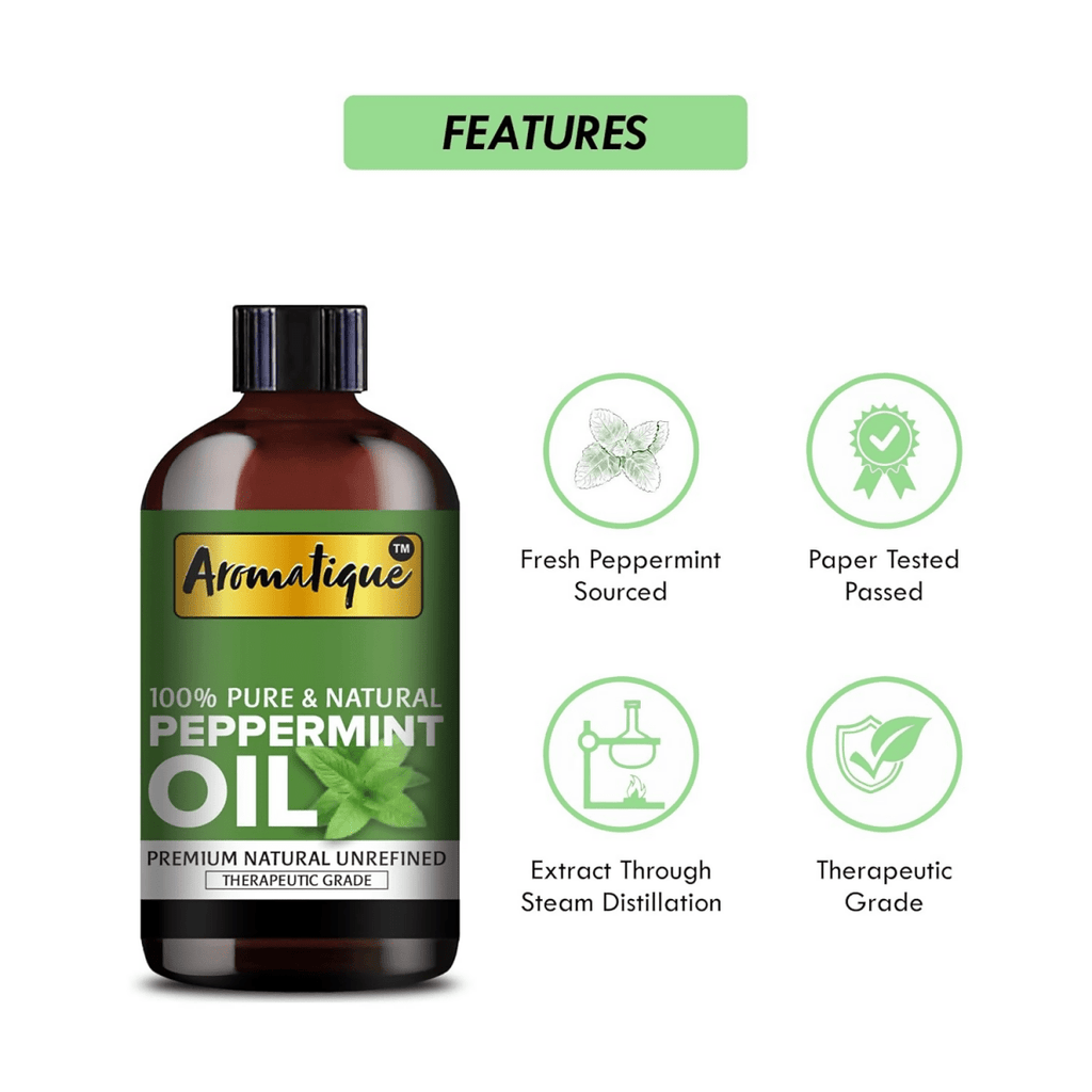 Aromatique Peppermint Essential Oil for Hair,Skin | Grocsy