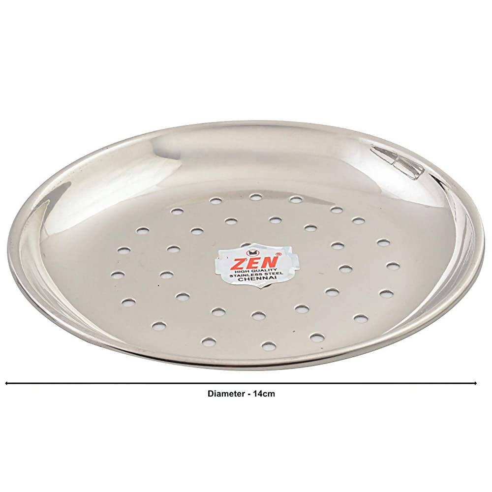 Jain Stainless Steel Idiappam Stand 5 Plates - Silver | Grocsy