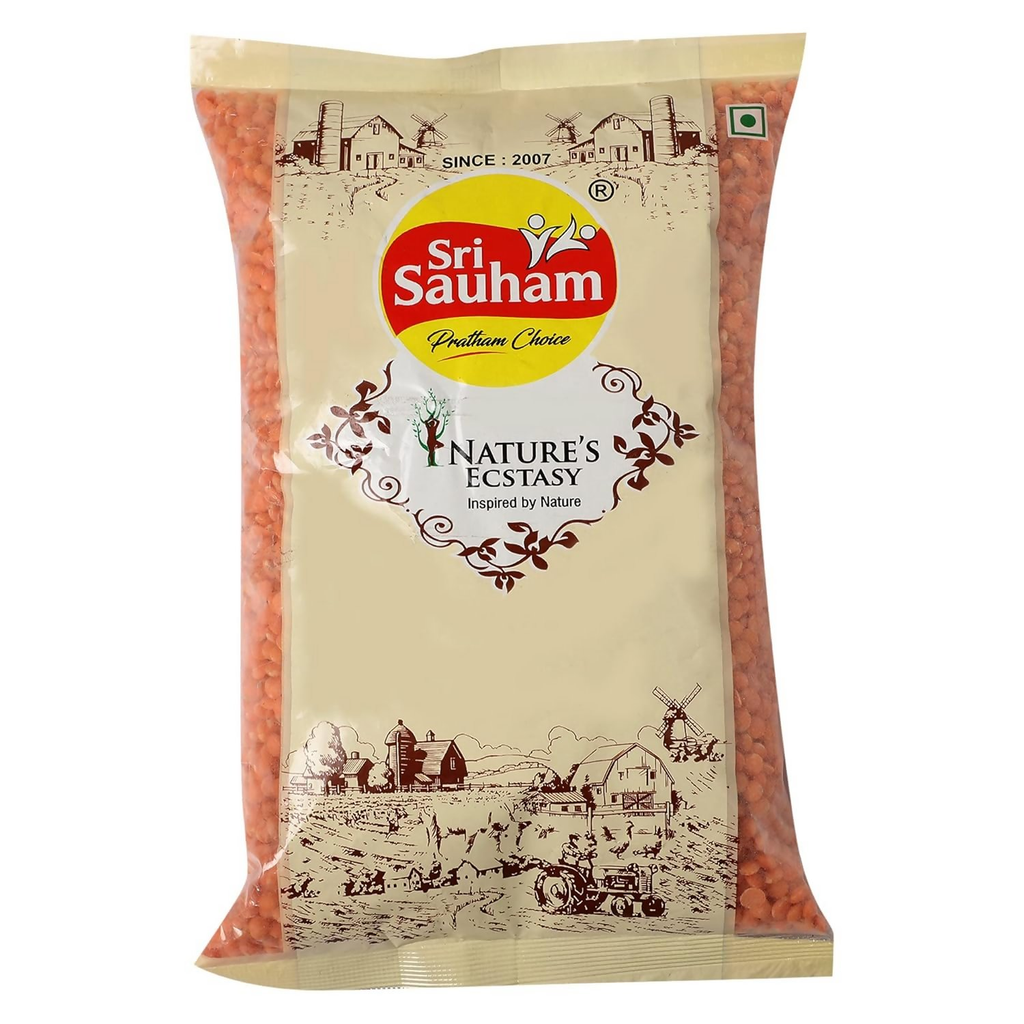 Sri Sauham Premium Lal Malka Dal Fresh Sabut Masoor Dal | Grocsy
