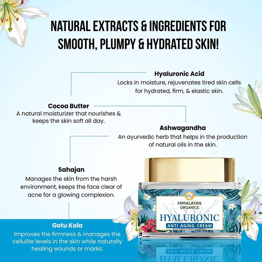 Himalayan Organics Hyaluronic Anti Aging Cream | Grocsy