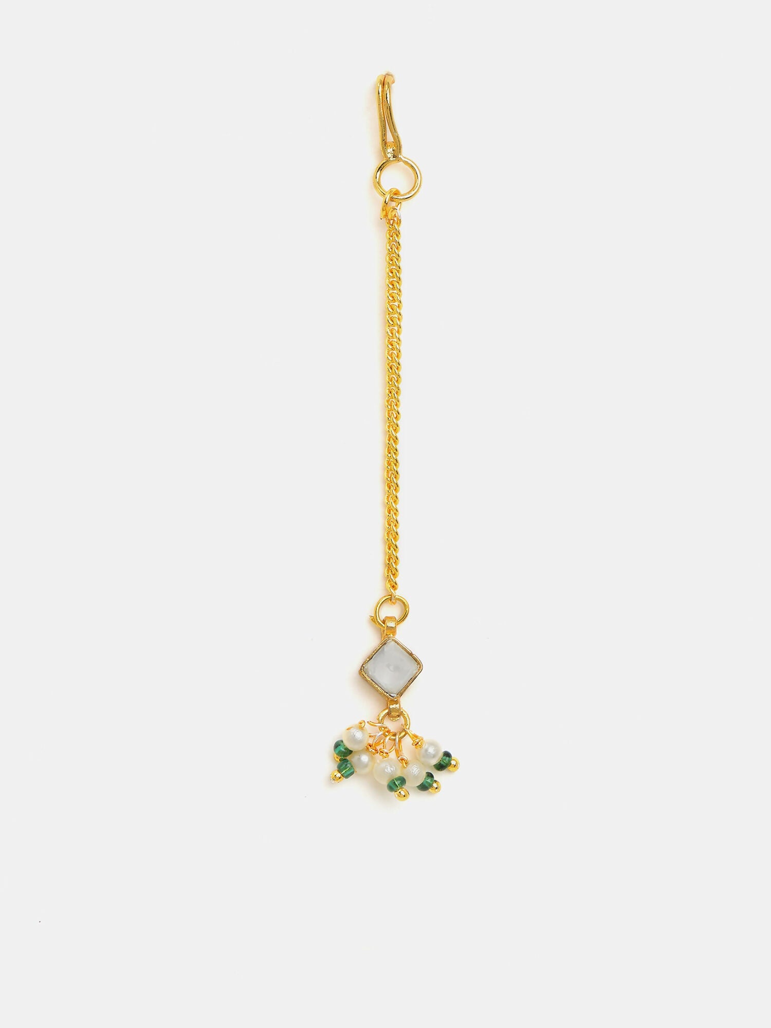 Ruby Raang Jhumka Drop Tikka | Grocsy