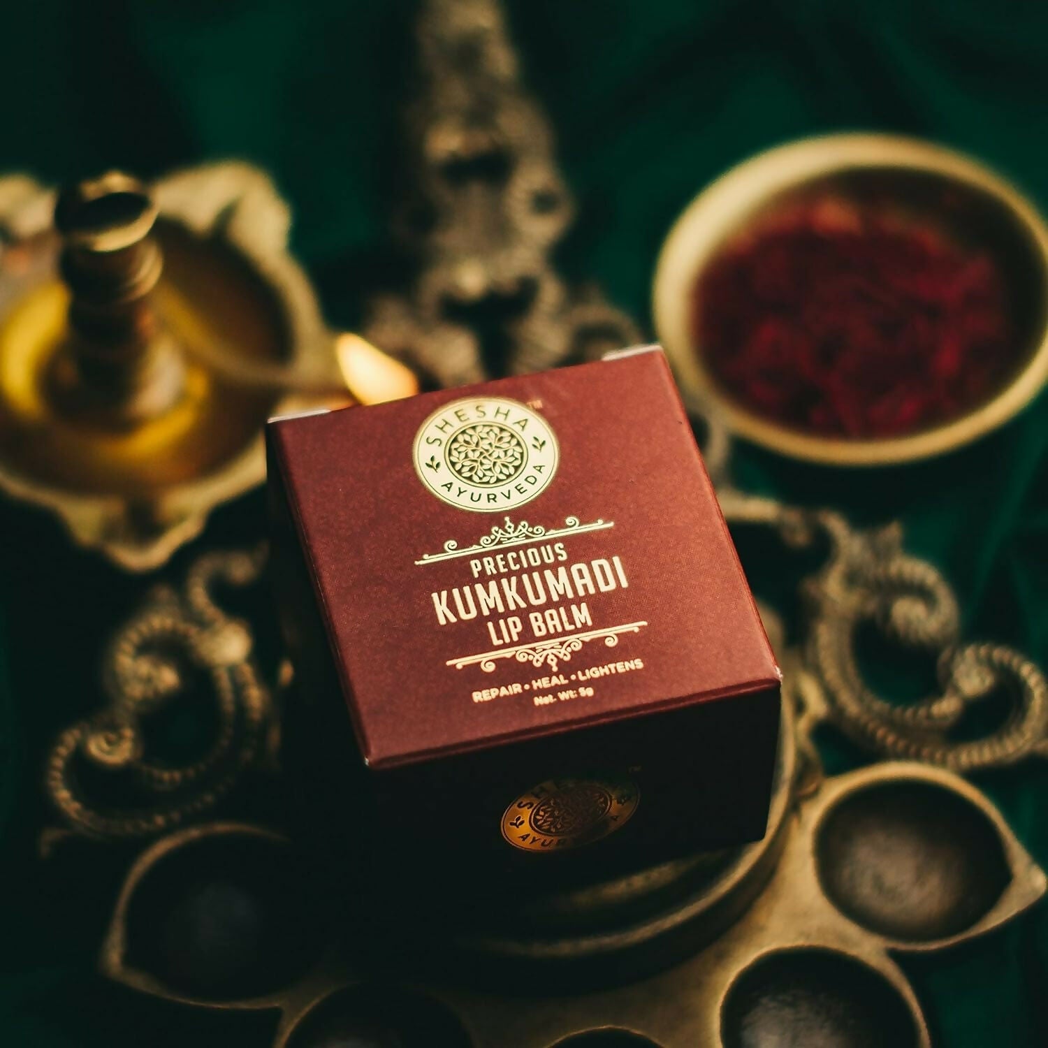 Shesha Ayurveda Kumkumadi Brightening Lip Balm | Grocsy