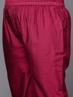 Sztori Plus Size Floral Embroidered Straight Kurta & Trousers With Dupatta | Grocsy