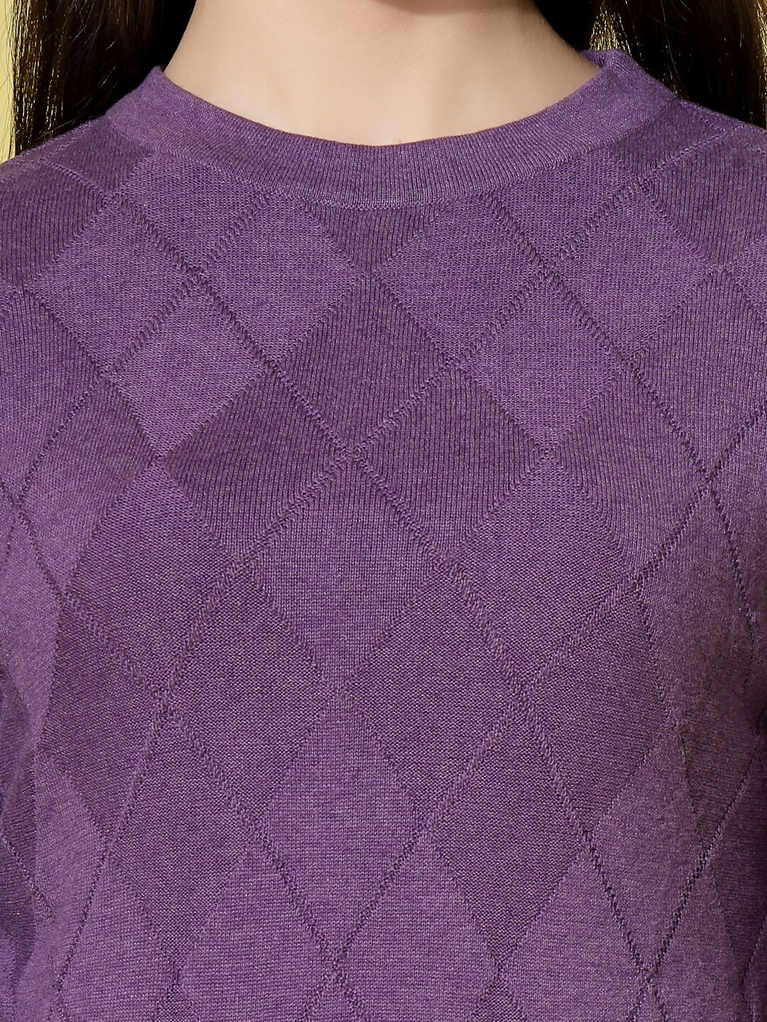 Women Winter Purple Cotton Dress - Wool Trees | Grocsy