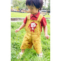 Mhyssa Yellow Dungaree With Round Neck Half Sleeves Maroon Shirt Set | Grocsy