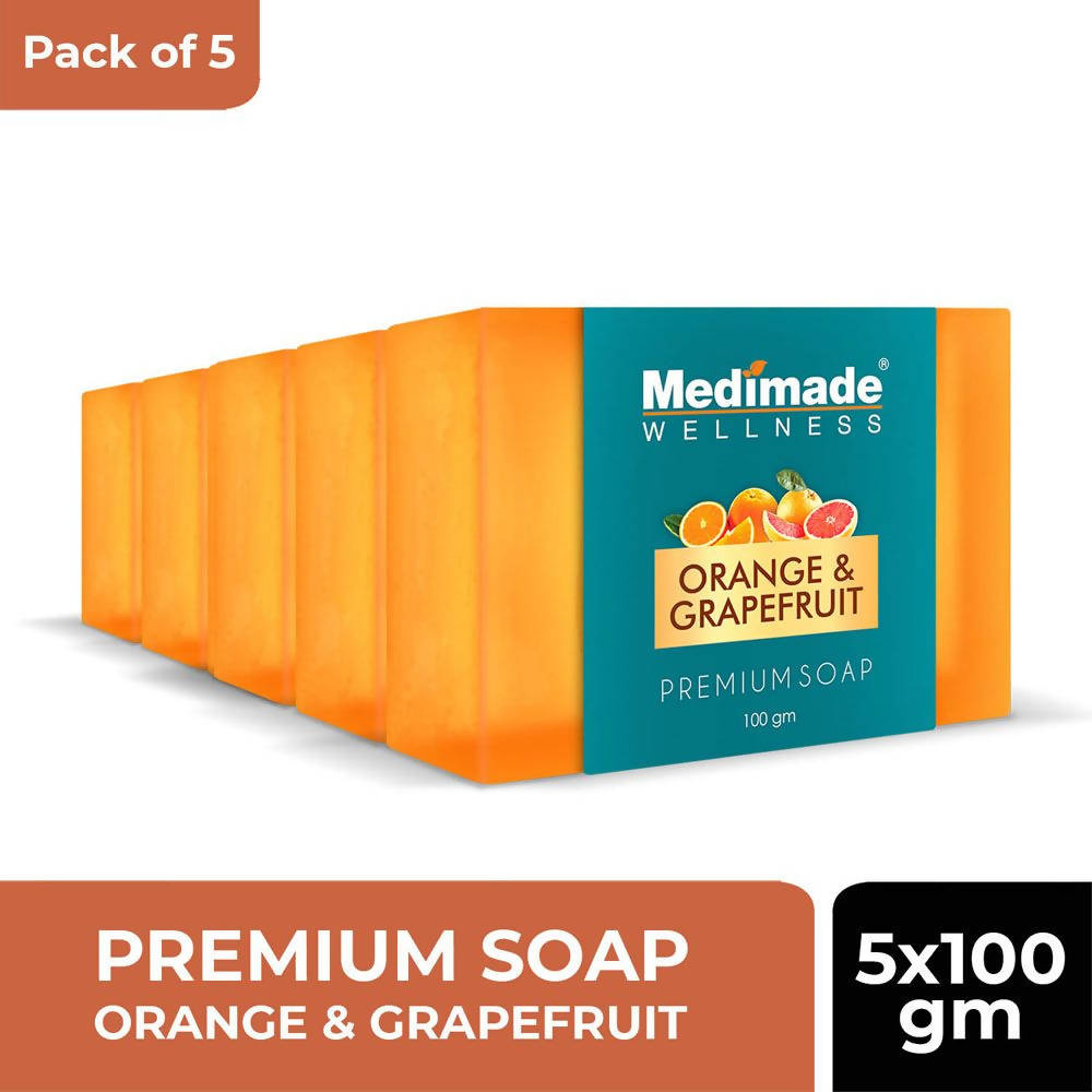 Medimade Wellness Orange & Grapefruit Premium Soap | Grocsy