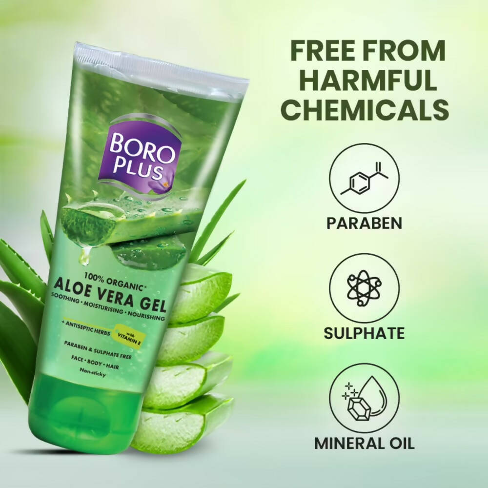 Boroplus 100% Organic Aloe Vera Gel | Grocsy