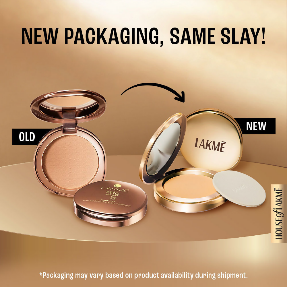 Lakme 9 To 5 Powerplay Matte Compact - Melon | Grocsy