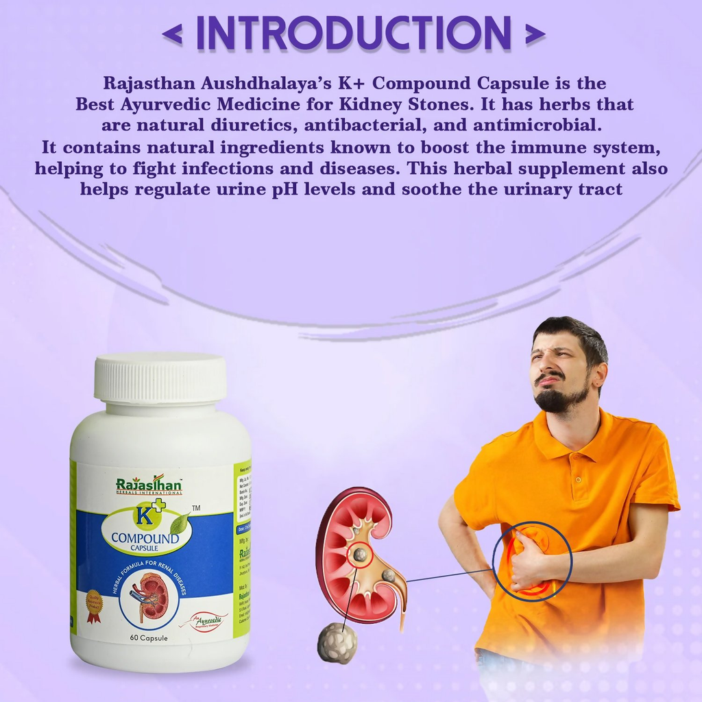 Rajasthan Herbals K+ Compound Capsules | Grocsy