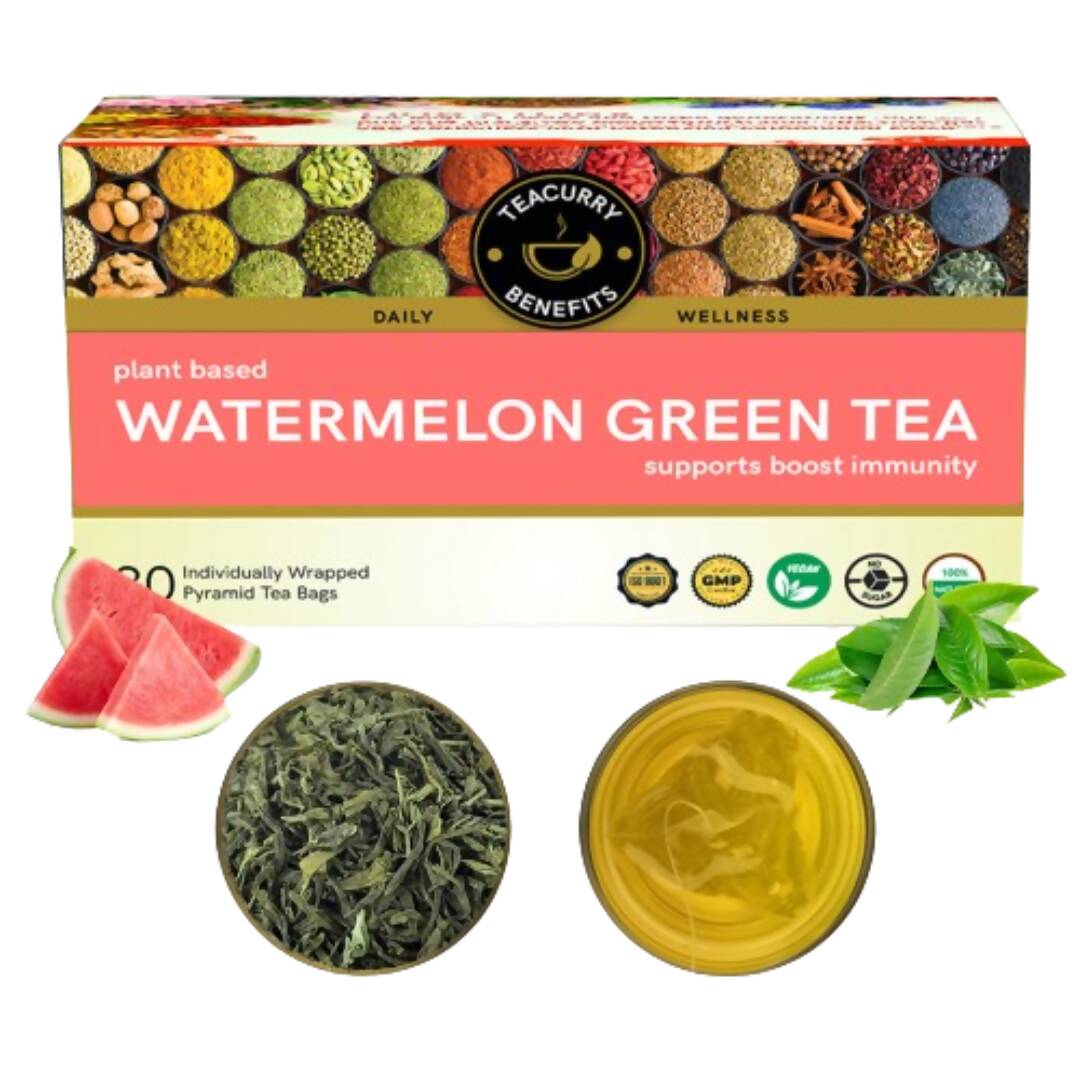 Teacurry Watermelon Green Tea Bags | Grocsy