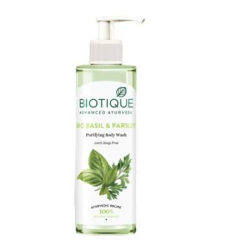 Biotique Bio Basil & Parsley Revitalizing Body Wash | Grocsy
