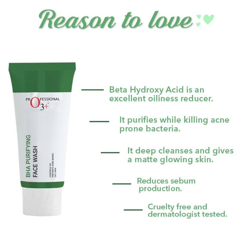 Professional O3+ Bha Purifying Face Wash | Grocsy