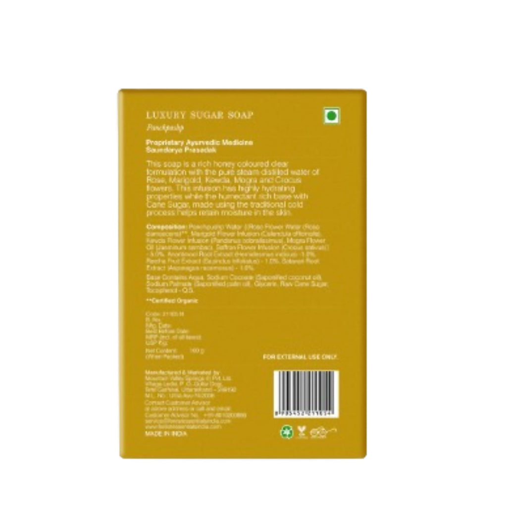 Forest Essentials Luxury Sugar Soap Panchpushp | Grocsy
