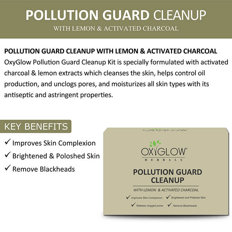 Oxyglow Herbals Pollution Guard Cleanup Kit | Grocsy