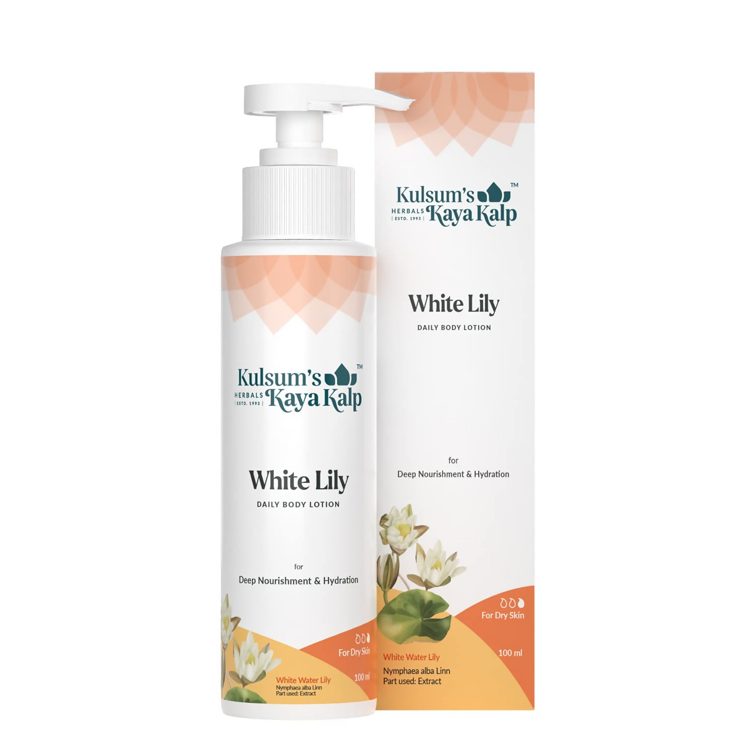 Kulsum's Kaya Kalp White Lily, Daily Body Lotion For Deep Nourishment And Hydration | Grocsy