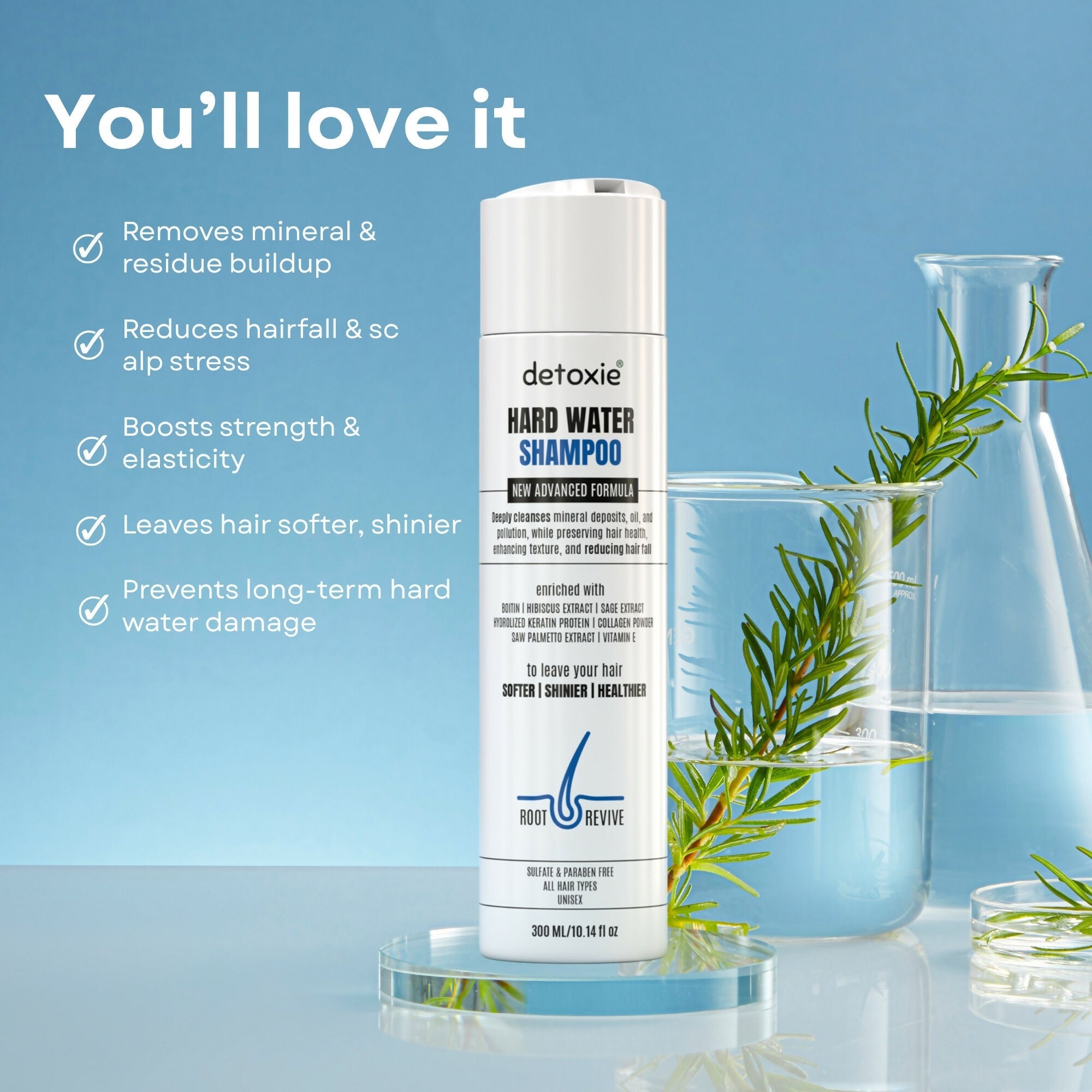 Detoxie Advanced Hard Water Shampoo | Grocsy