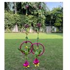 Shuddh Natural Hand Made Palm Leaf Parrot in Ring Hanging | Grocsy