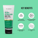 Dr. Sheth's Gulab & 2% Glycolic Acid Body Peel For Glowing Skin & Tan Removal, For Normal to Oily Skin | Grocsy