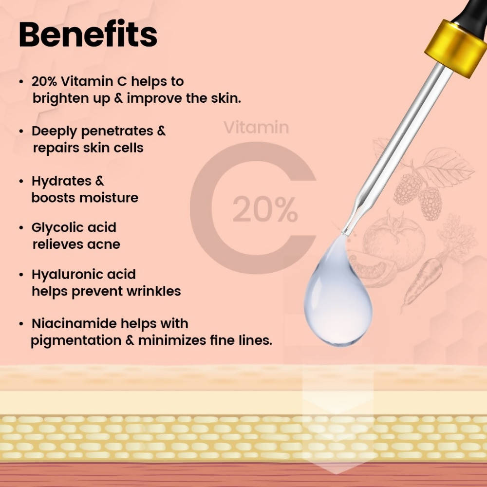 The Natural Wash Vitamin C 20 % Face Serum | Grocsy