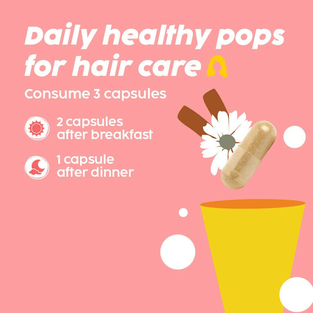 PLIX The Plant Fix Hair Care Women Capsules with Bhringraj | Grocsy