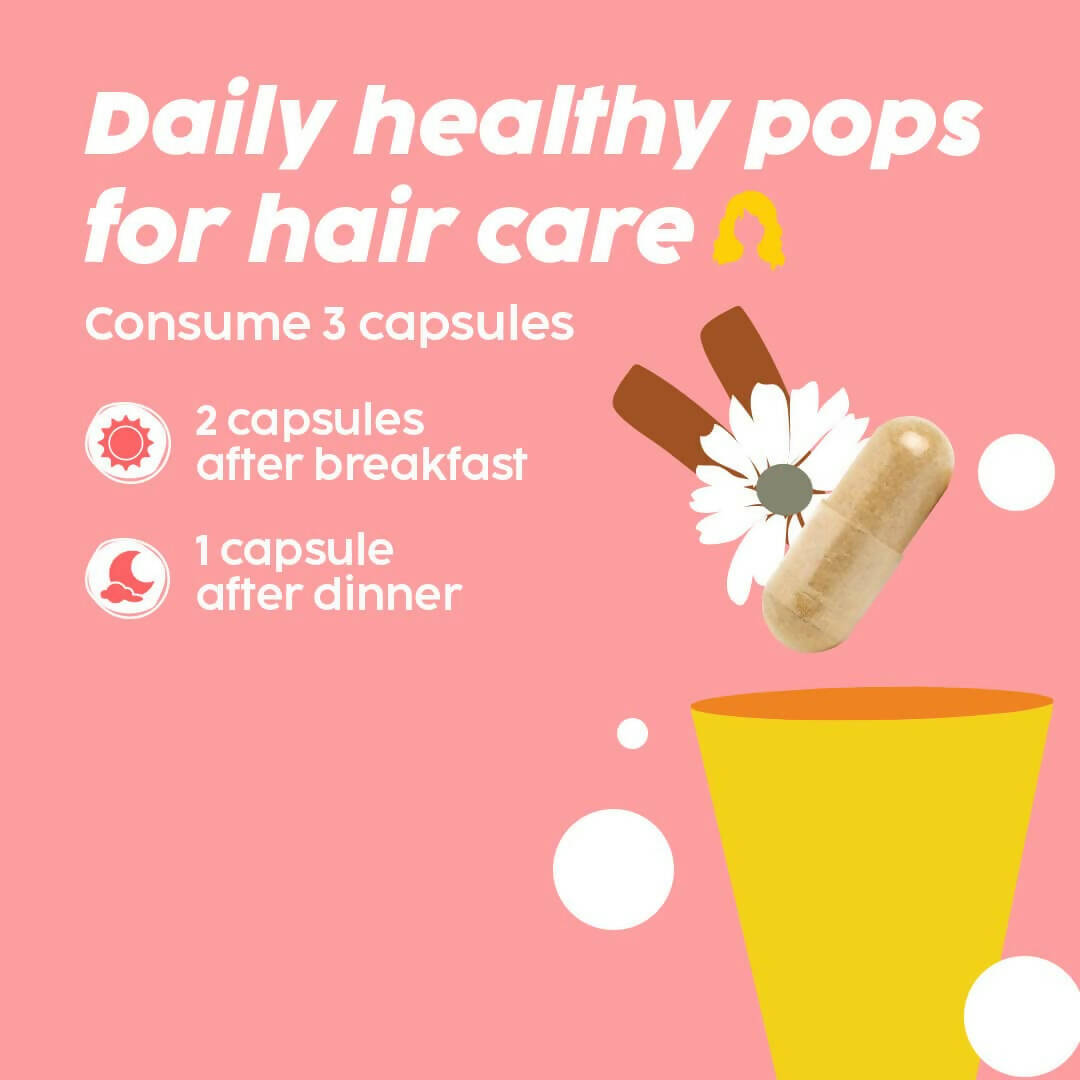 PLIX The Plant Fix Hair Care Women Capsules with Bhringraj | Grocsy