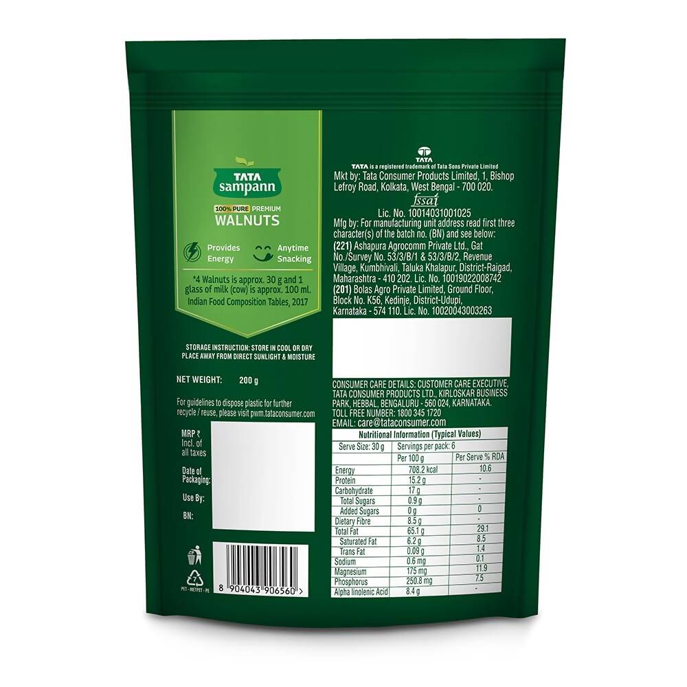 Tata Sampann Premium Walnuts | Grocsy