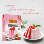 BAKERS Strawberry Pudding Mix | Grocsy