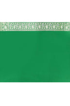 Joban Fashion Green Pure Crepe Pure Handloom Banarasi Silk Saree | Grocsy
