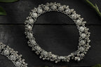 Mominos Fashion Kamal Johar Oxidised Silver Anklets For Bridal Wear | Grocsy