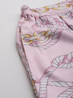 Ahalyaa Women's Traditional Wear Co-ods - Pink | Grocsy