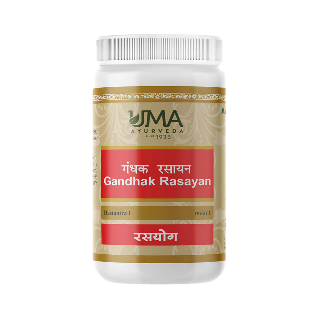 Uma Ayurveda Gandhak Rasayan Tablets | Grocsy