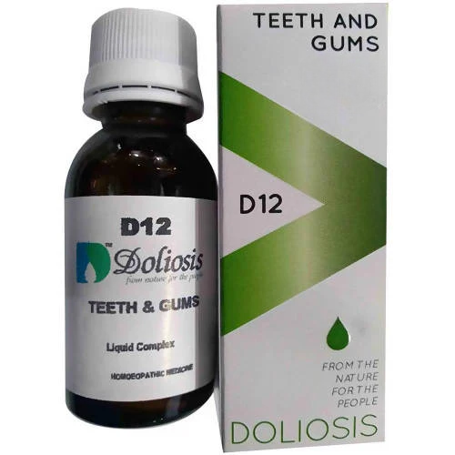 Doliosis Homeopathy D12 Teeth & Gums Drops | Grocsy
