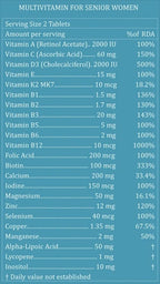 Purayati Multivitamin Tablets for Senior Women | Grocsy