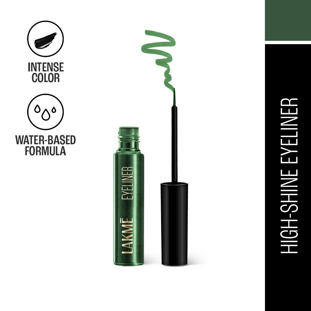 Lakme Unreal Precision Liquid Eye Liner - Sparkling Olive | Grocsy