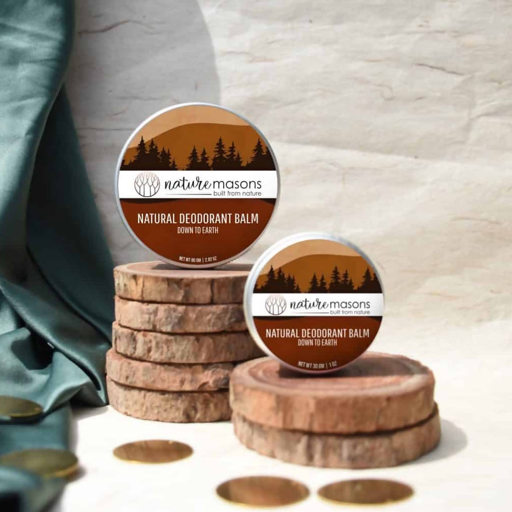 Nature Masons Down to Earth Natural Deodorant Balm | Grocsy