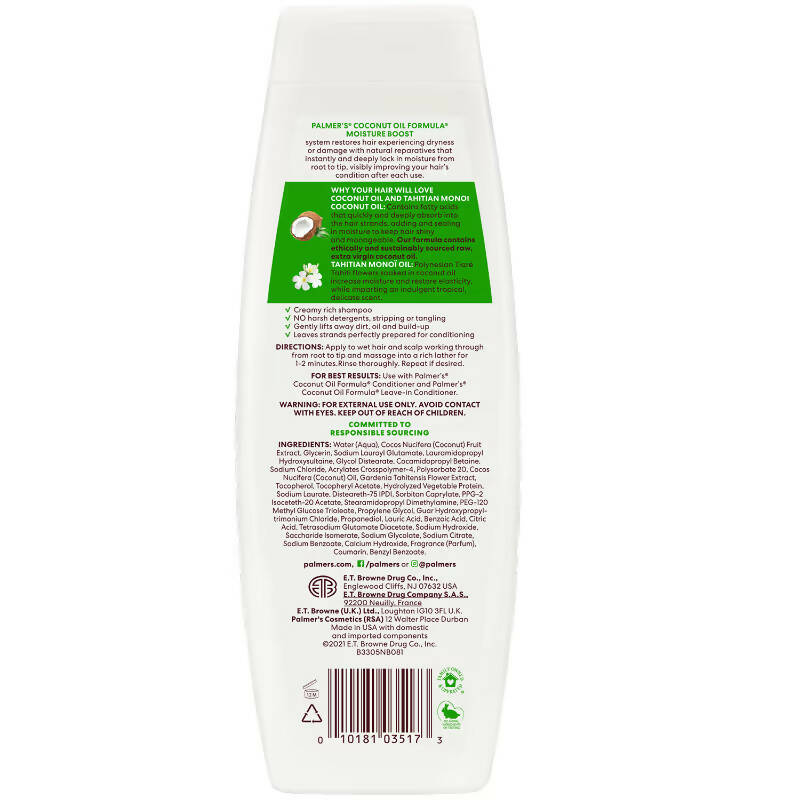Palmer's Coconut Oil Formula Moisture Boost Shampoo | Grocsy