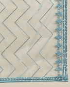 Blue Pure Viscose Georgette Sequence Embroidery work Lehenga Choli with Dupatta - Aakriti | Grocsy