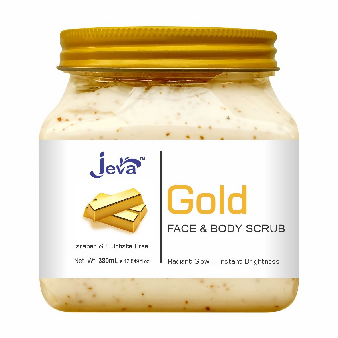 Jeva Gold Scrub - Skin Polishing & Glow Enhancing Gel | Grocsy