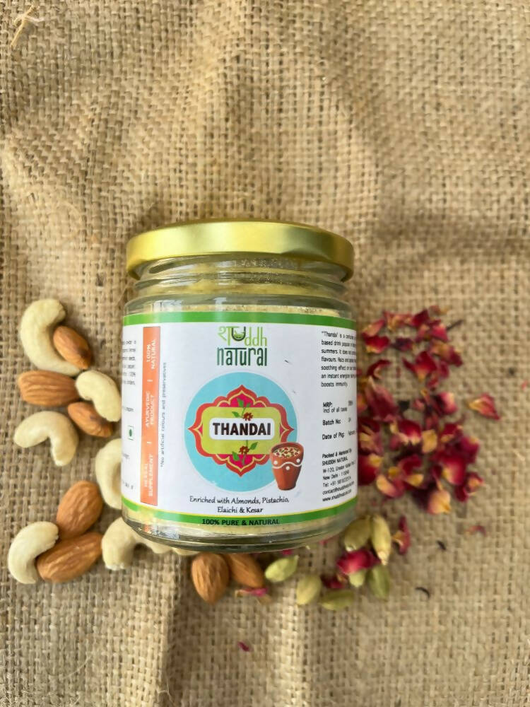 Shuddh Natural Instant Ayurvedic Thandai Powder - Nuts and Seeds Superfoods | Grocsy