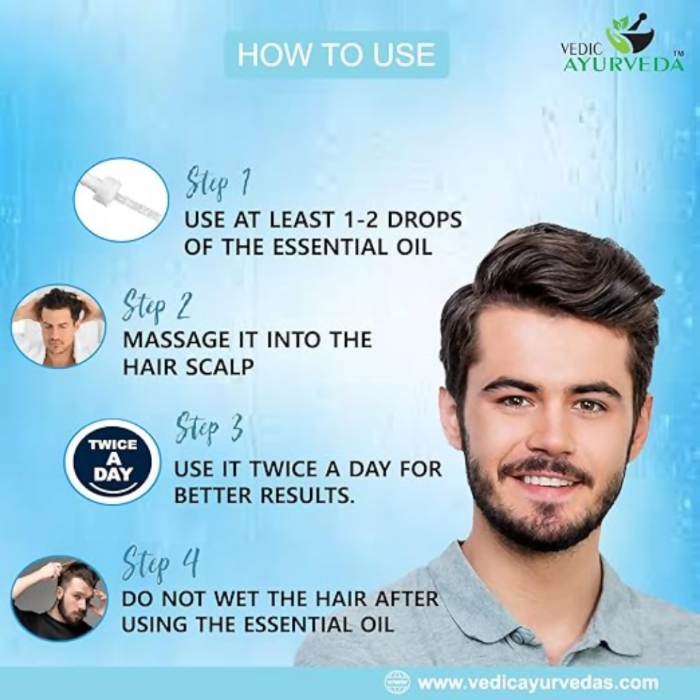 VedicAyurveda Hair Restore+ Serum Hair Growth Serum | Grocsy