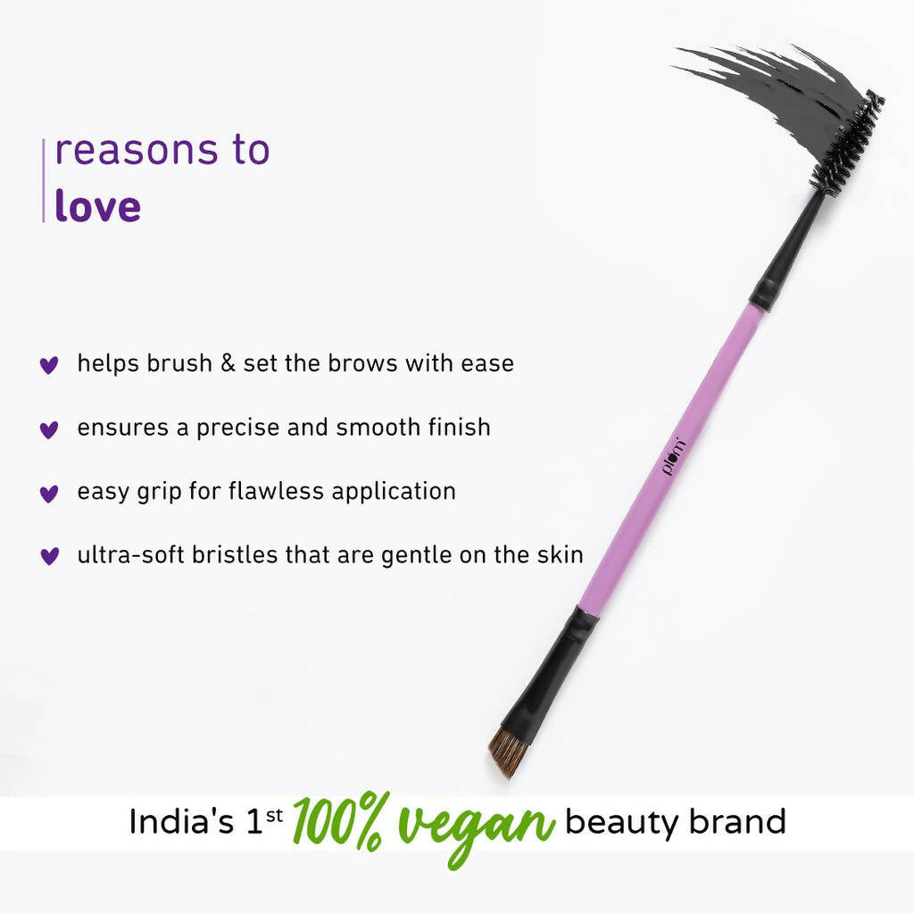 Plum Soft Blend Liner & Spoolie Brush Easy Pick-up 06 | Grocsy