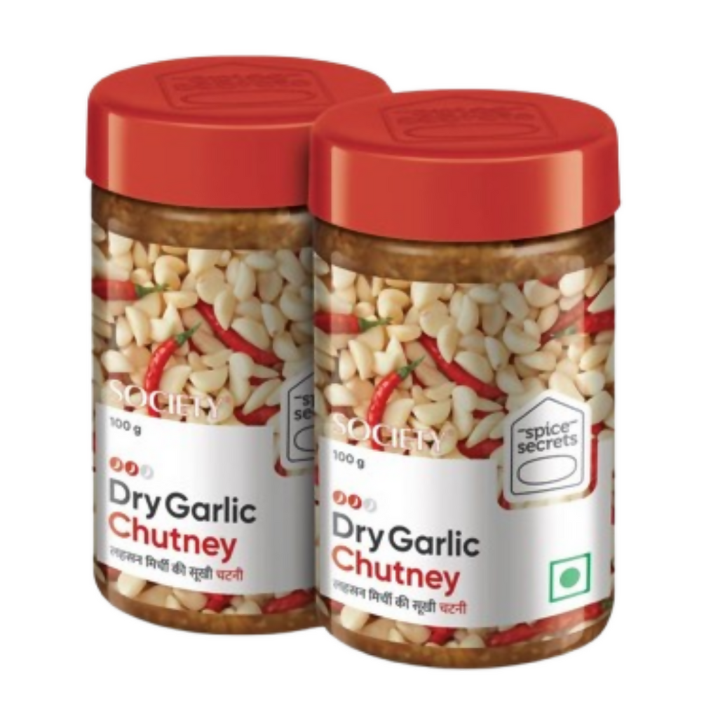 Society Dry Garlic Chutney Jar | Grocsy