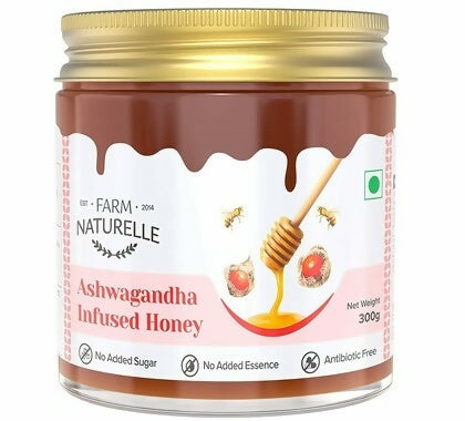 Farm Naturelle Ashwagandha Infused Honey – Natural Stress Relief & Energy Boost | Grocsy