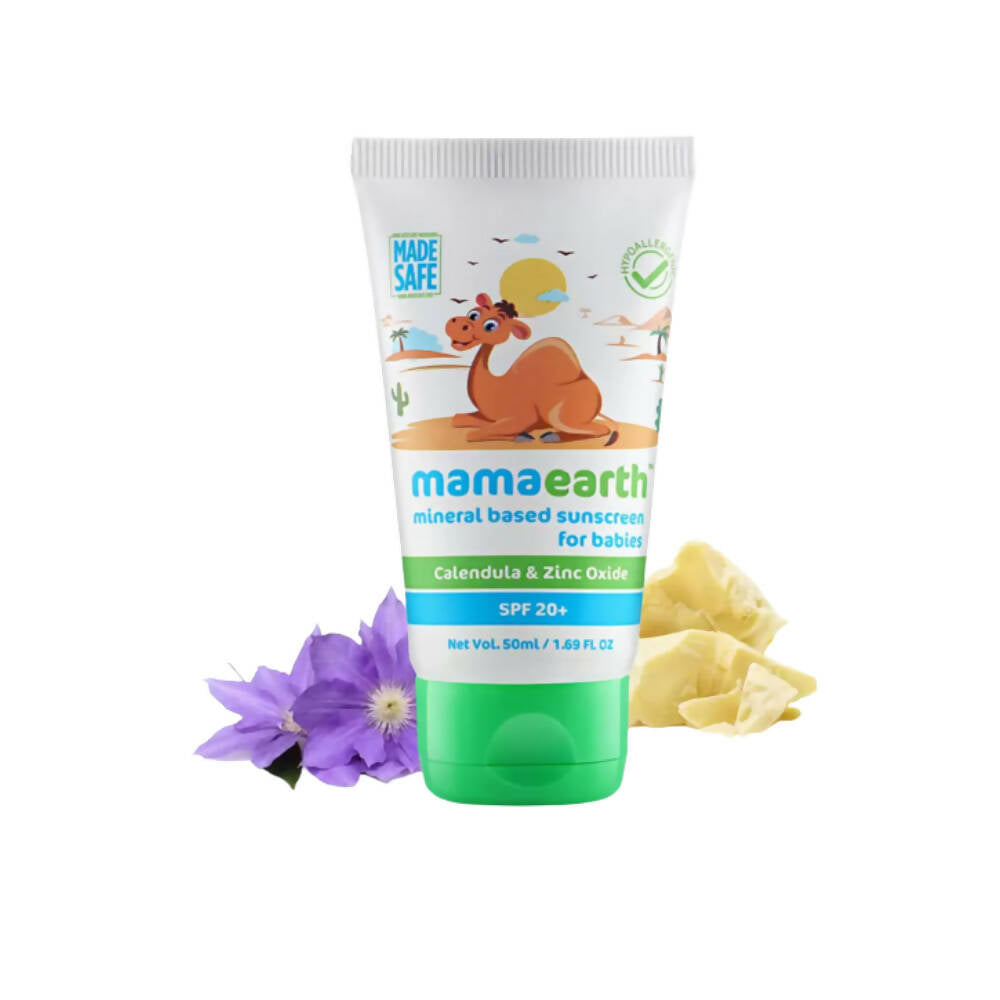 Mamaearth Mineral Based Sunscreen Baby Cream For Protects from UV Rays & Deeply Nourishing & Soothing | Grocsy