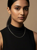 NVR Women German Silver Oxidised Chain | Grocsy
