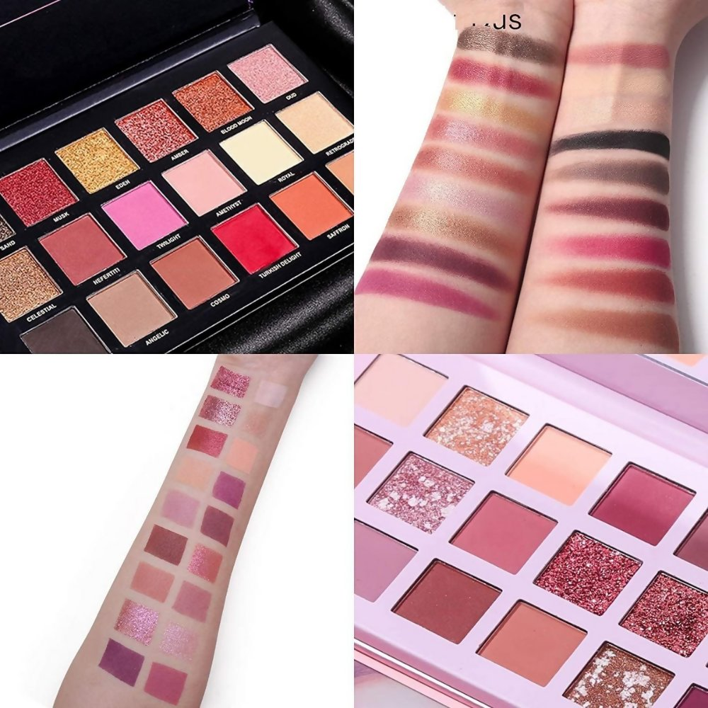 Huda Girl Beauty Rose Gold Remastered & Nude Edition Eyeshadow Palette - 36 Matte and Shimmer Finishes | Grocsy
