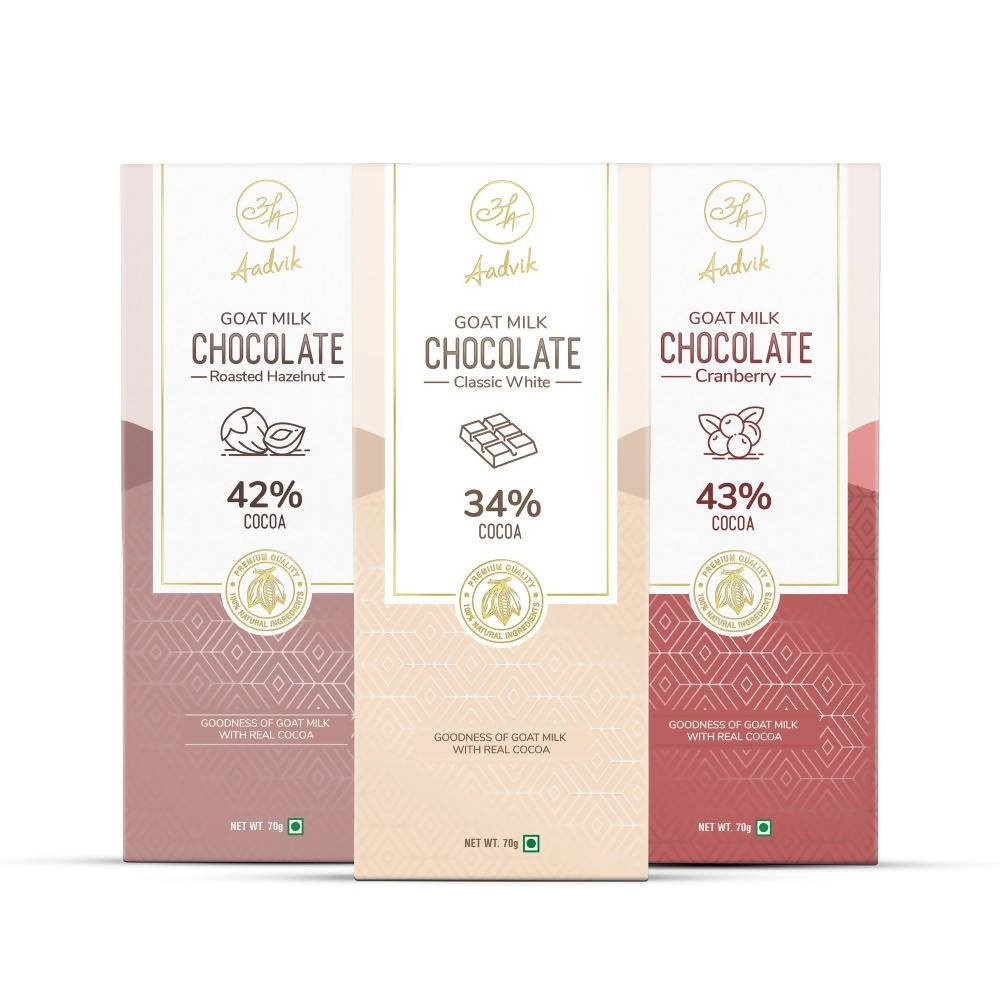 Aadvik Goat Milk Chocolate - Assorted | Grocsy