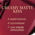 mCaffeine Shades Creamy Matte Kiss Bullet Lipstick Moisturizing Lightweight - Sparkling Sangria | Grocsy